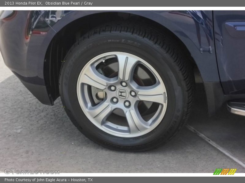Obsidian Blue Pearl / Gray 2013 Honda Pilot EX