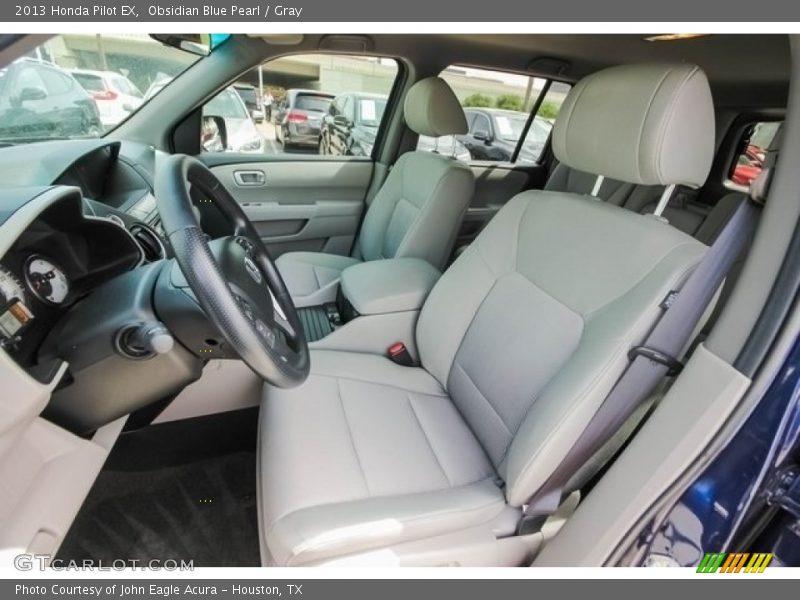 Obsidian Blue Pearl / Gray 2013 Honda Pilot EX