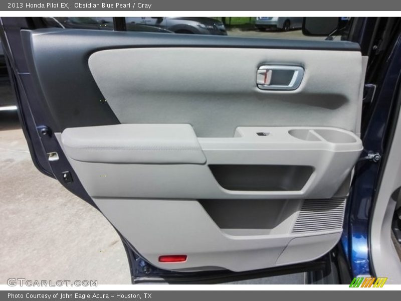 Obsidian Blue Pearl / Gray 2013 Honda Pilot EX