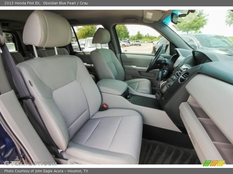 Obsidian Blue Pearl / Gray 2013 Honda Pilot EX
