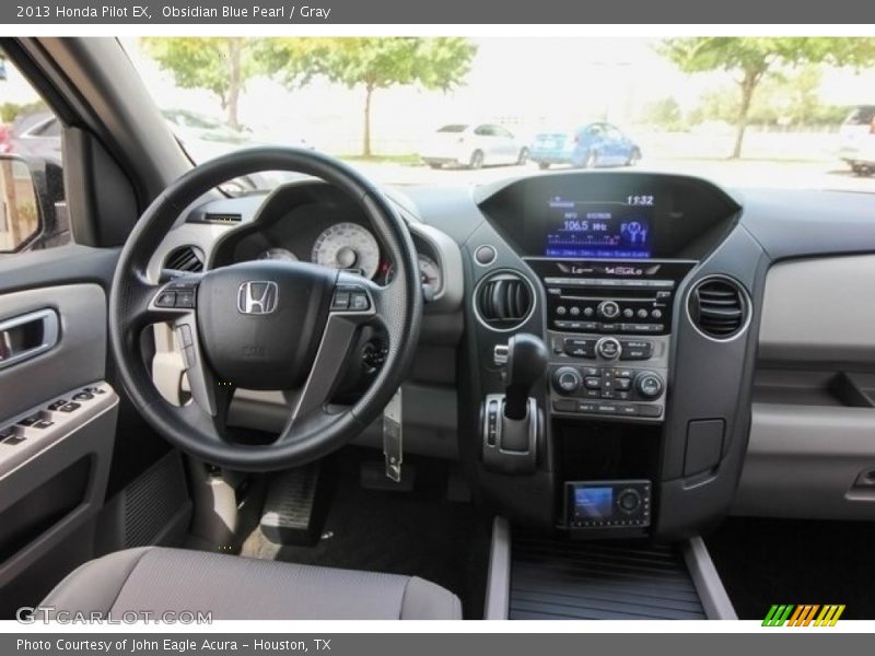 Obsidian Blue Pearl / Gray 2013 Honda Pilot EX