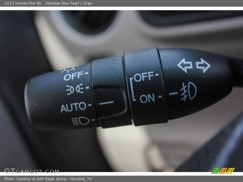 Obsidian Blue Pearl / Gray 2013 Honda Pilot EX