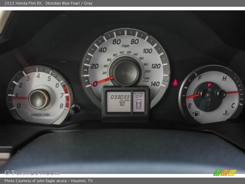 Obsidian Blue Pearl / Gray 2013 Honda Pilot EX
