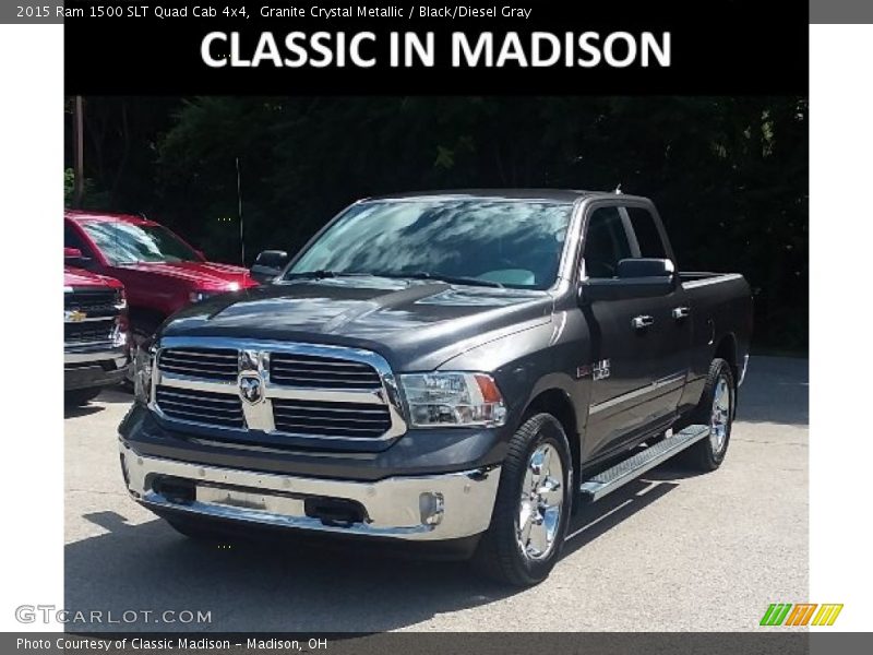 Granite Crystal Metallic / Black/Diesel Gray 2015 Ram 1500 SLT Quad Cab 4x4