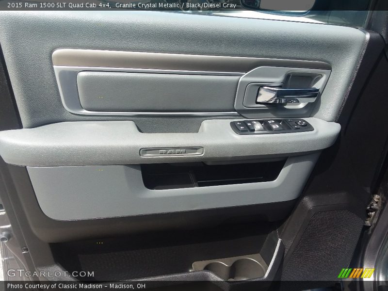 Granite Crystal Metallic / Black/Diesel Gray 2015 Ram 1500 SLT Quad Cab 4x4