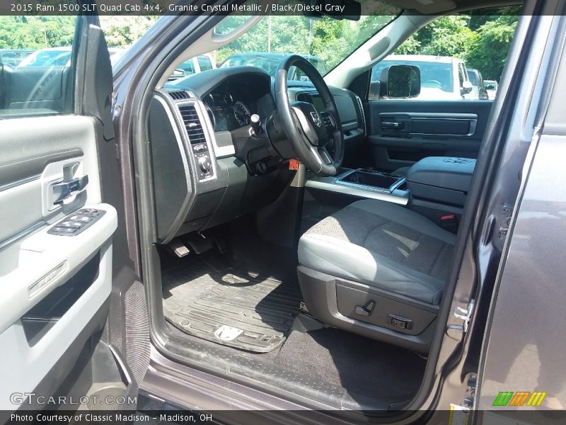 Granite Crystal Metallic / Black/Diesel Gray 2015 Ram 1500 SLT Quad Cab 4x4