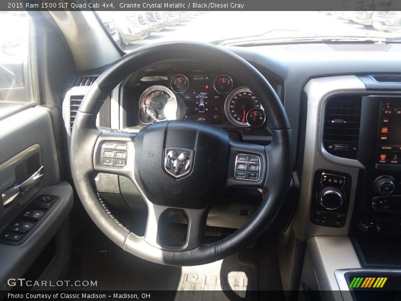 Granite Crystal Metallic / Black/Diesel Gray 2015 Ram 1500 SLT Quad Cab 4x4