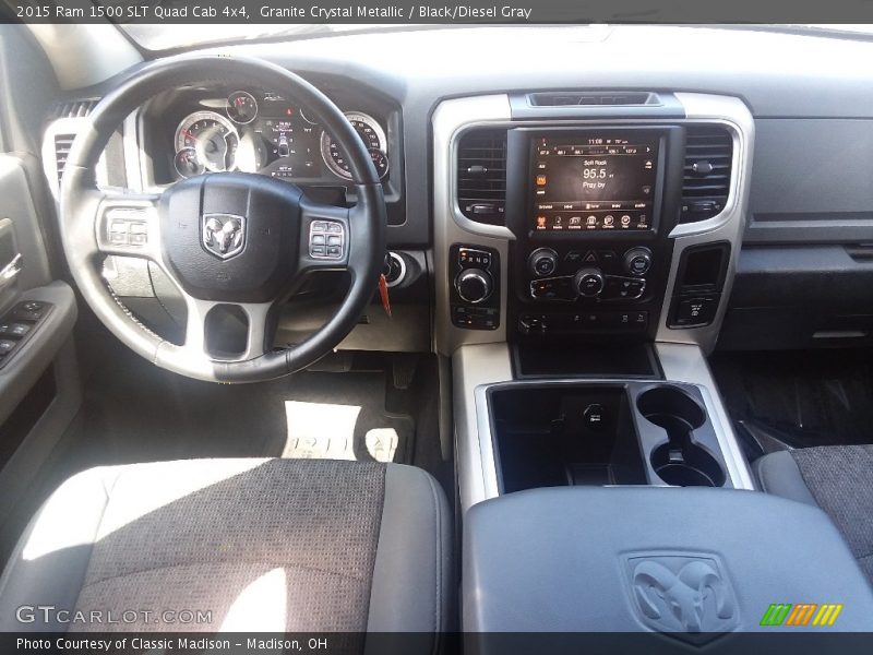 Granite Crystal Metallic / Black/Diesel Gray 2015 Ram 1500 SLT Quad Cab 4x4