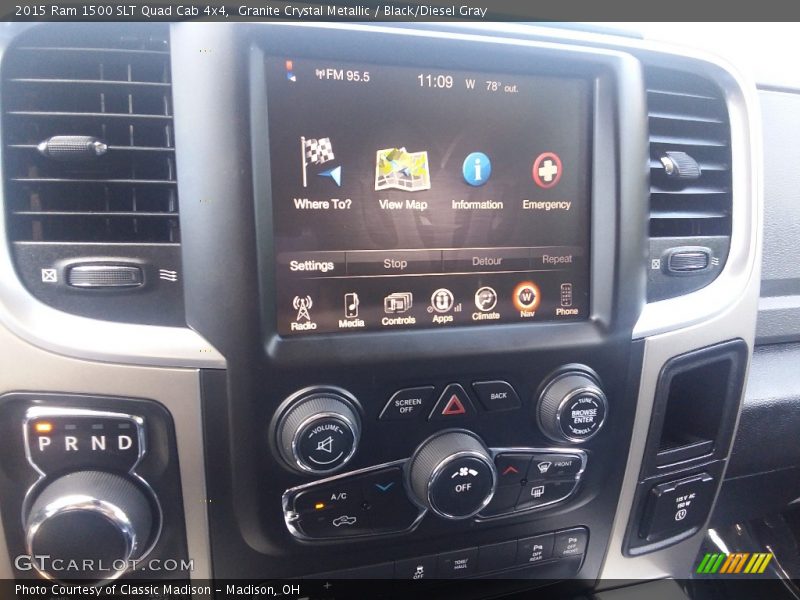 Granite Crystal Metallic / Black/Diesel Gray 2015 Ram 1500 SLT Quad Cab 4x4