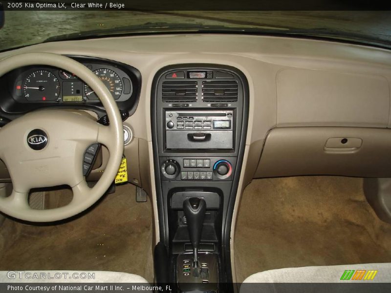 Clear White / Beige 2005 Kia Optima LX