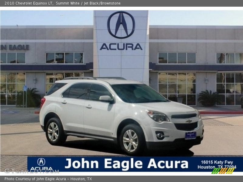Summit White / Jet Black/Brownstone 2010 Chevrolet Equinox LT