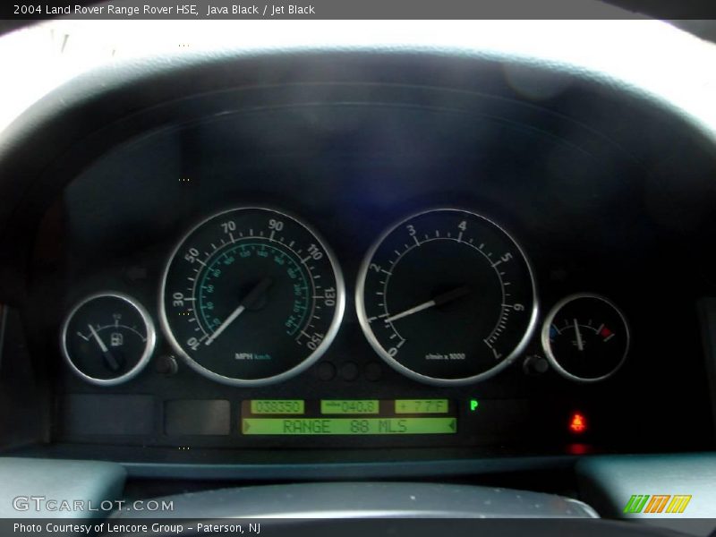 Java Black / Jet Black 2004 Land Rover Range Rover HSE