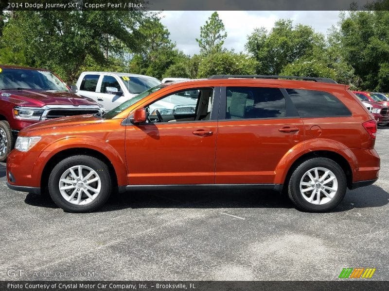 Copper Pearl / Black 2014 Dodge Journey SXT