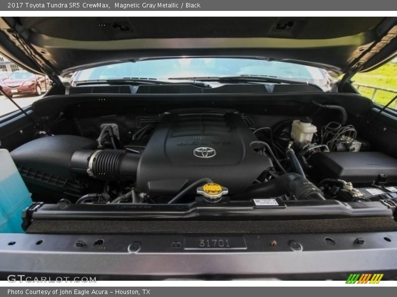 Magnetic Gray Metallic / Black 2017 Toyota Tundra SR5 CrewMax