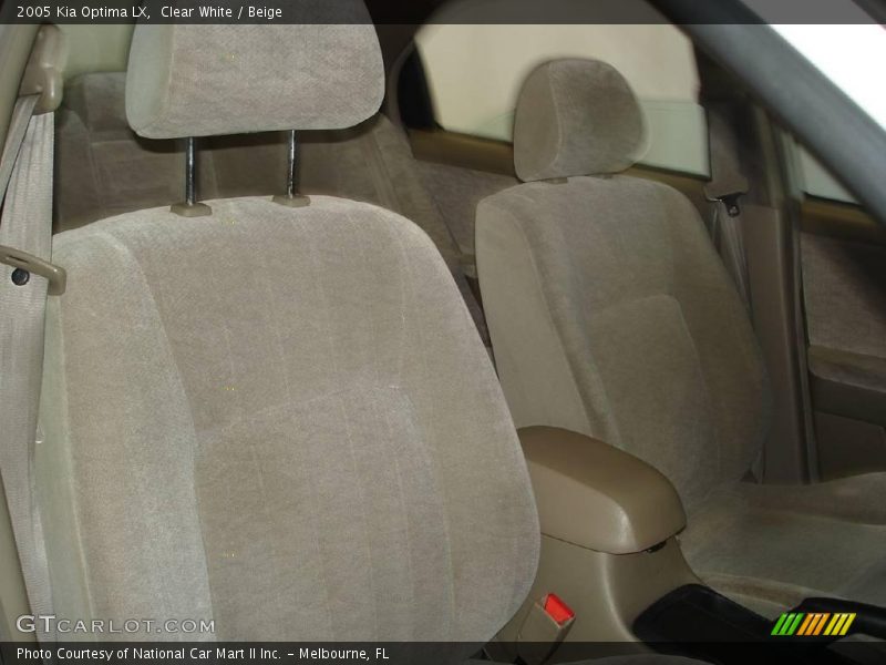 Clear White / Beige 2005 Kia Optima LX