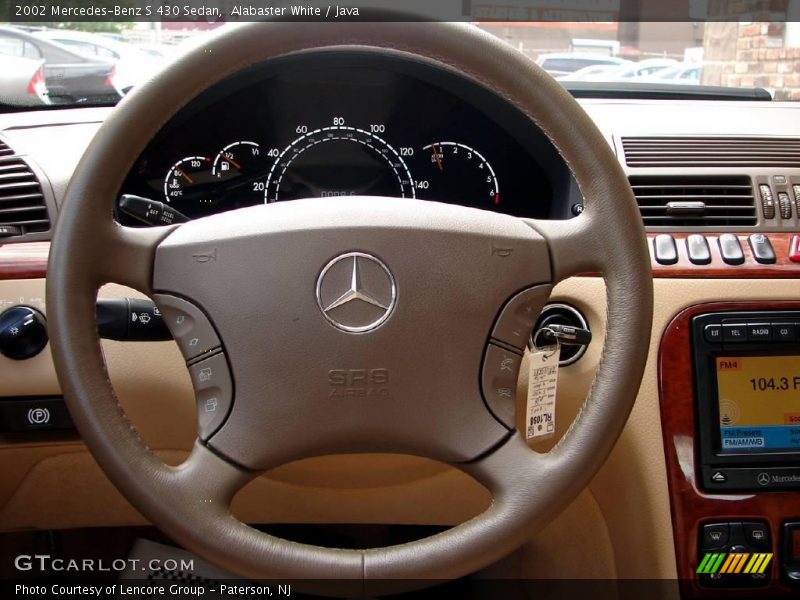 Alabaster White / Java 2002 Mercedes-Benz S 430 Sedan