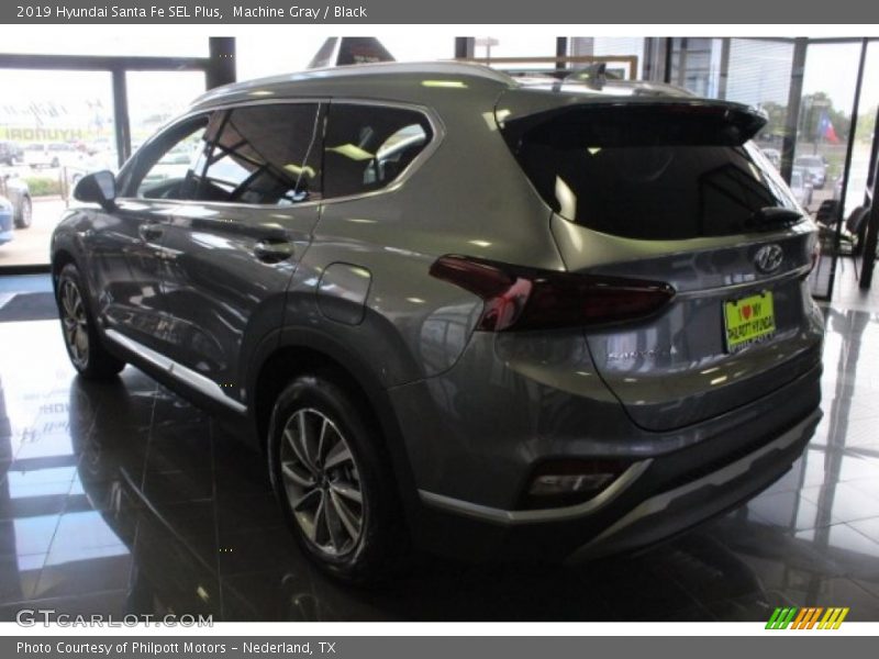 Machine Gray / Black 2019 Hyundai Santa Fe SEL Plus
