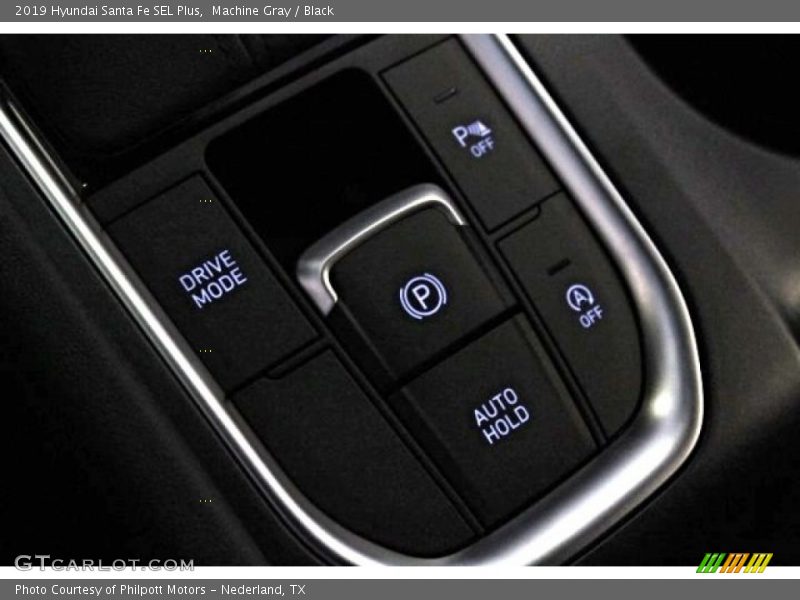 Machine Gray / Black 2019 Hyundai Santa Fe SEL Plus