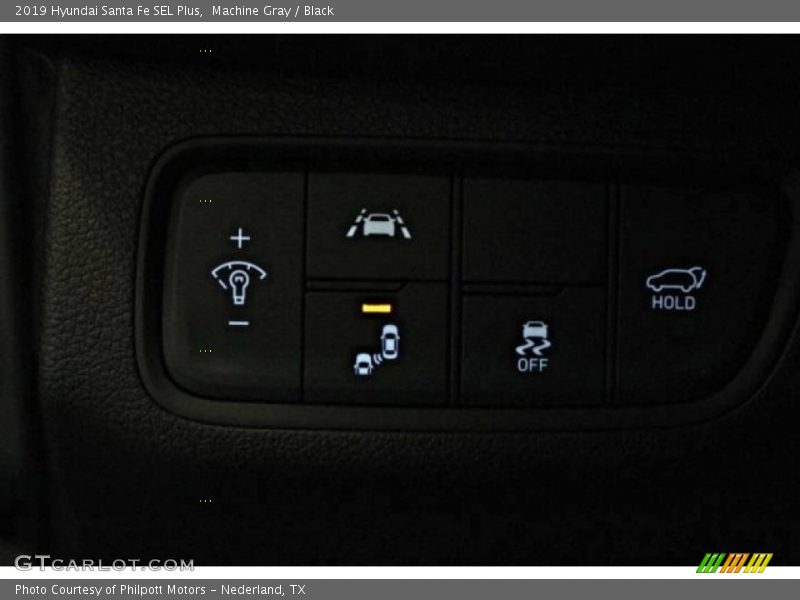 Machine Gray / Black 2019 Hyundai Santa Fe SEL Plus