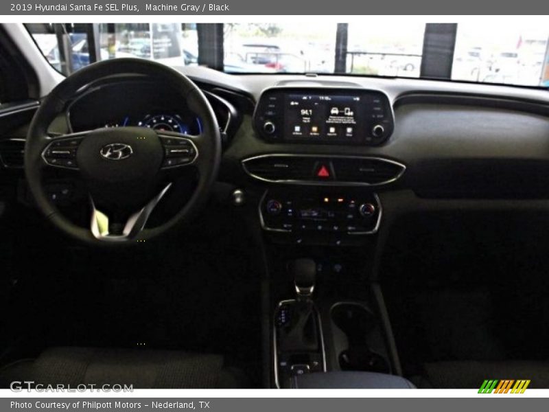 Machine Gray / Black 2019 Hyundai Santa Fe SEL Plus