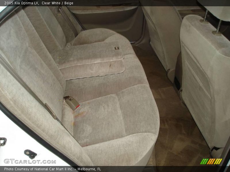 Clear White / Beige 2005 Kia Optima LX