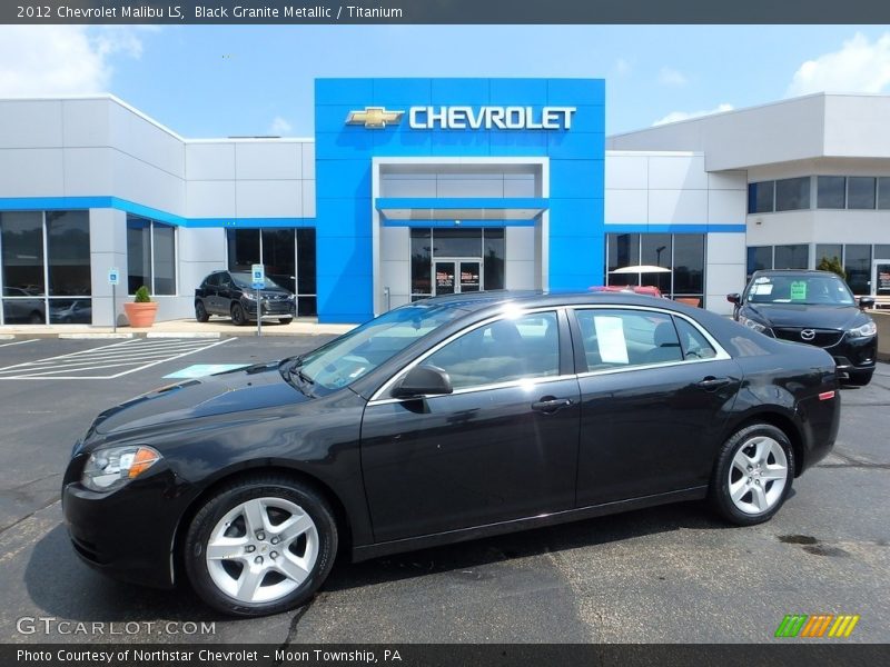 Black Granite Metallic / Titanium 2012 Chevrolet Malibu LS