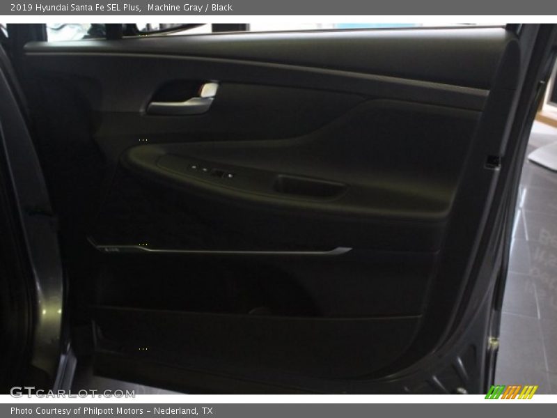Machine Gray / Black 2019 Hyundai Santa Fe SEL Plus