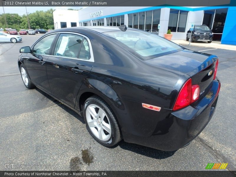 Black Granite Metallic / Titanium 2012 Chevrolet Malibu LS