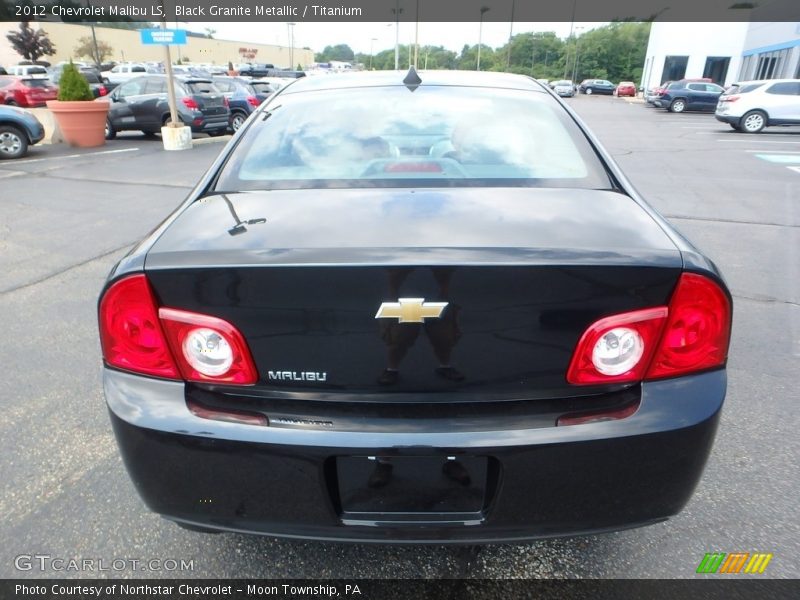 Black Granite Metallic / Titanium 2012 Chevrolet Malibu LS