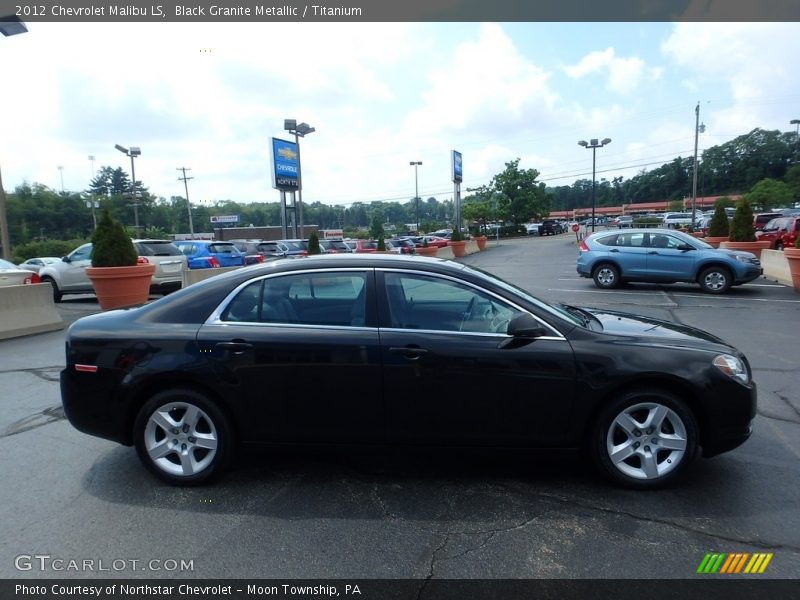 Black Granite Metallic / Titanium 2012 Chevrolet Malibu LS