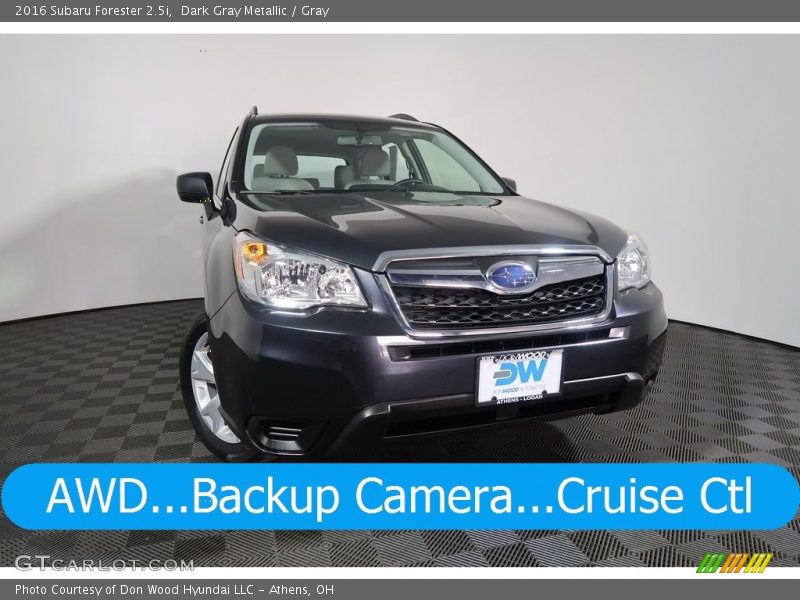 Dark Gray Metallic / Gray 2016 Subaru Forester 2.5i