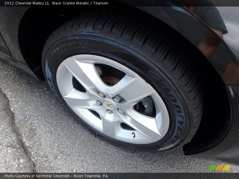 Black Granite Metallic / Titanium 2012 Chevrolet Malibu LS
