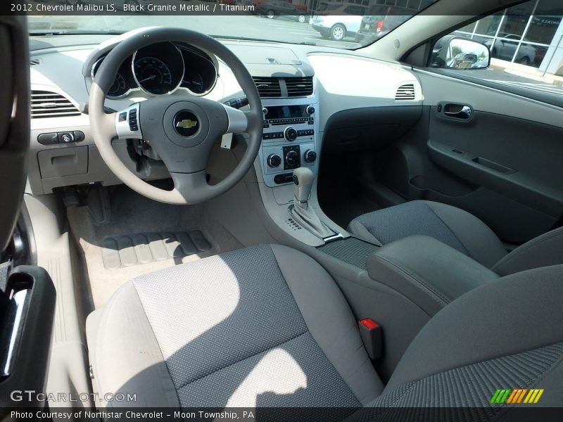 Black Granite Metallic / Titanium 2012 Chevrolet Malibu LS