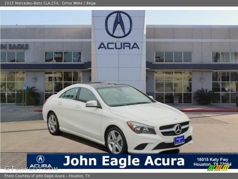 Cirrus White / Beige 2015 Mercedes-Benz CLA 250