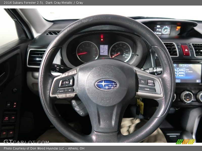 Dark Gray Metallic / Gray 2016 Subaru Forester 2.5i
