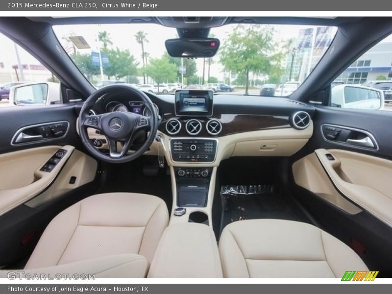 Cirrus White / Beige 2015 Mercedes-Benz CLA 250
