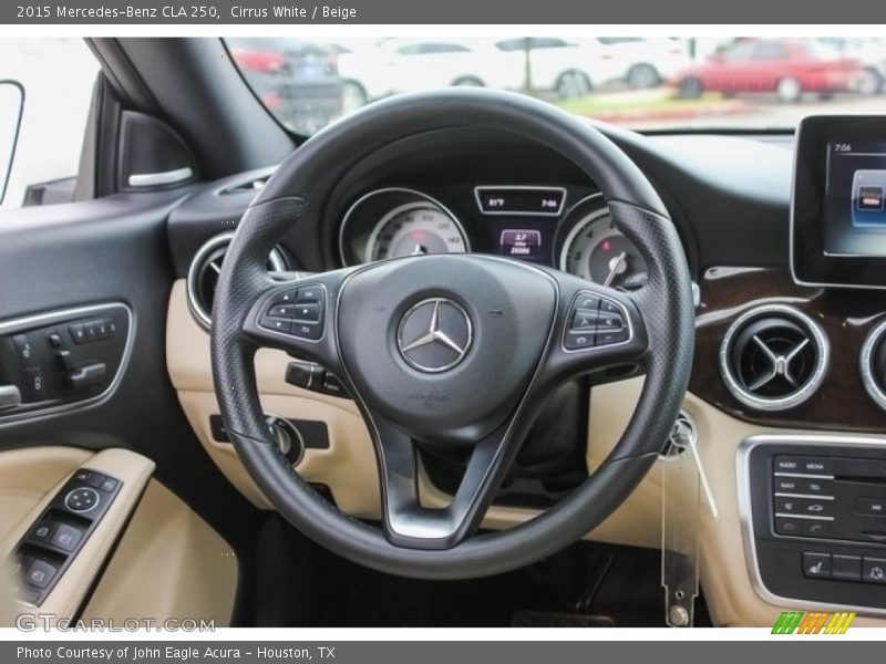 Cirrus White / Beige 2015 Mercedes-Benz CLA 250