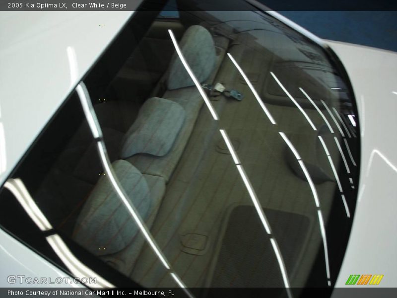 Clear White / Beige 2005 Kia Optima LX