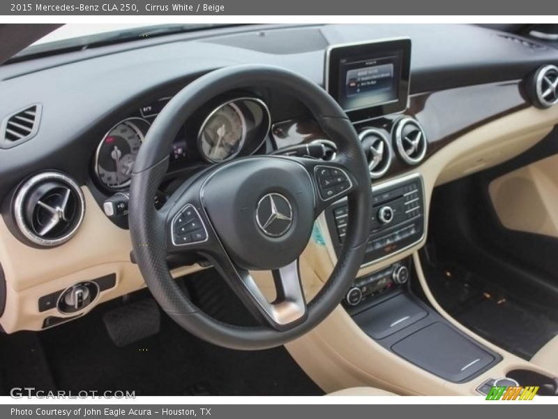 Cirrus White / Beige 2015 Mercedes-Benz CLA 250