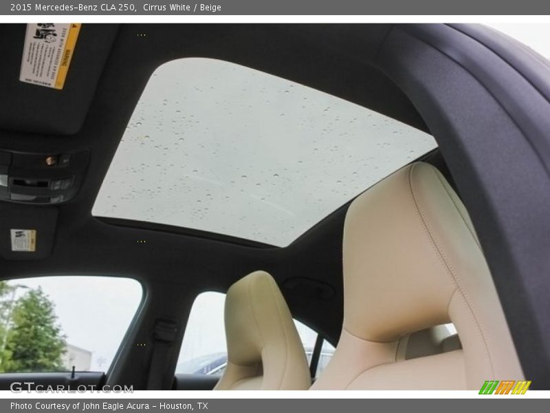Cirrus White / Beige 2015 Mercedes-Benz CLA 250