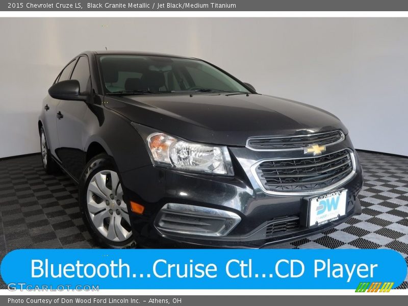Black Granite Metallic / Jet Black/Medium Titanium 2015 Chevrolet Cruze LS