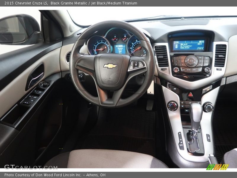 Black Granite Metallic / Jet Black/Medium Titanium 2015 Chevrolet Cruze LS