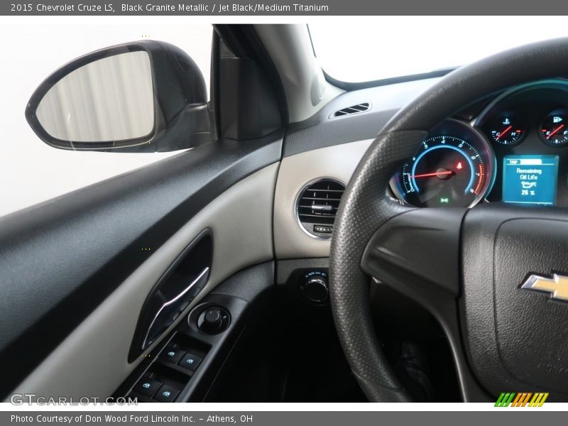 Black Granite Metallic / Jet Black/Medium Titanium 2015 Chevrolet Cruze LS