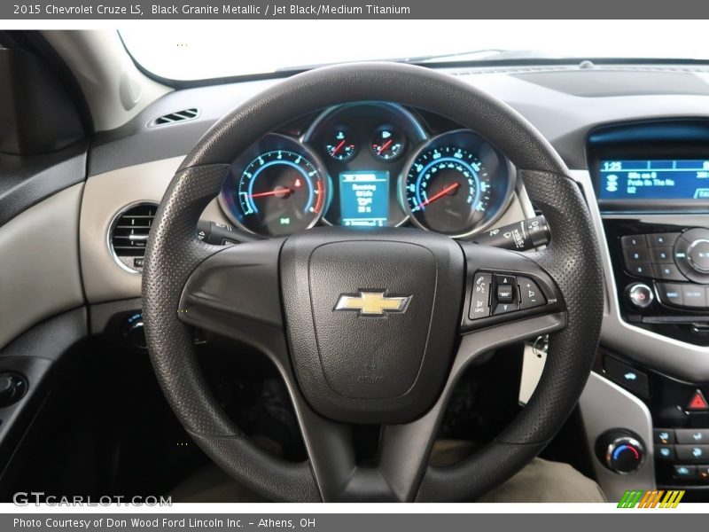 Black Granite Metallic / Jet Black/Medium Titanium 2015 Chevrolet Cruze LS