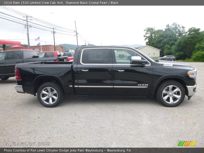 Diamond Black Crystal Pearl / Black 2019 Ram 1500 Limited Crew Cab 4x4