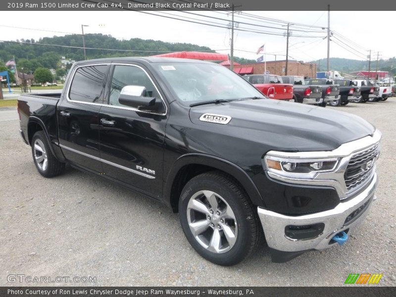 Diamond Black Crystal Pearl / Black 2019 Ram 1500 Limited Crew Cab 4x4
