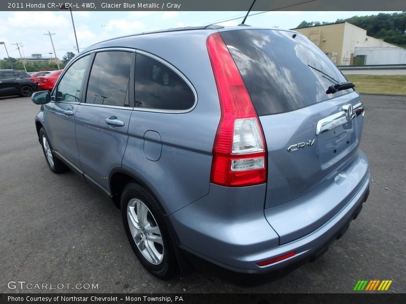 Glacier Blue Metallic / Gray 2011 Honda CR-V EX-L 4WD