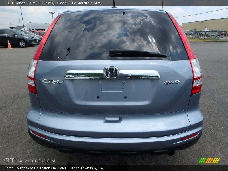Glacier Blue Metallic / Gray 2011 Honda CR-V EX-L 4WD