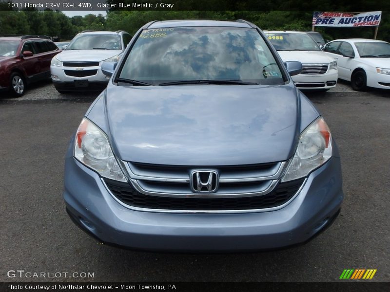 Glacier Blue Metallic / Gray 2011 Honda CR-V EX-L 4WD