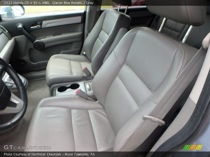 Glacier Blue Metallic / Gray 2011 Honda CR-V EX-L 4WD
